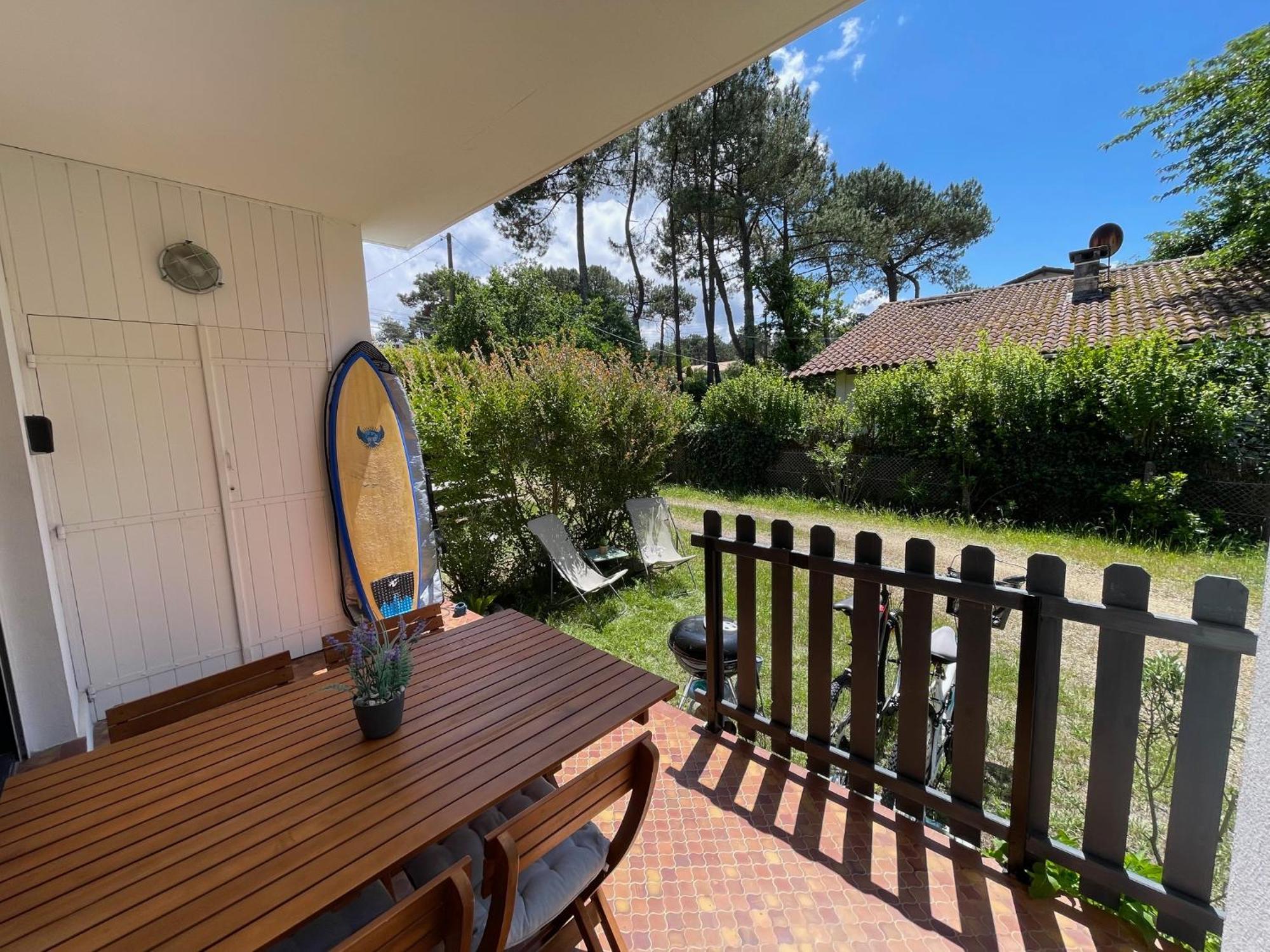 Appartement Avec Chambre, Terrasse Et Jardinet Proche Plage, Foret Pins, Piste Cyclable, Lac Mimizan-Plage Exteriör bild